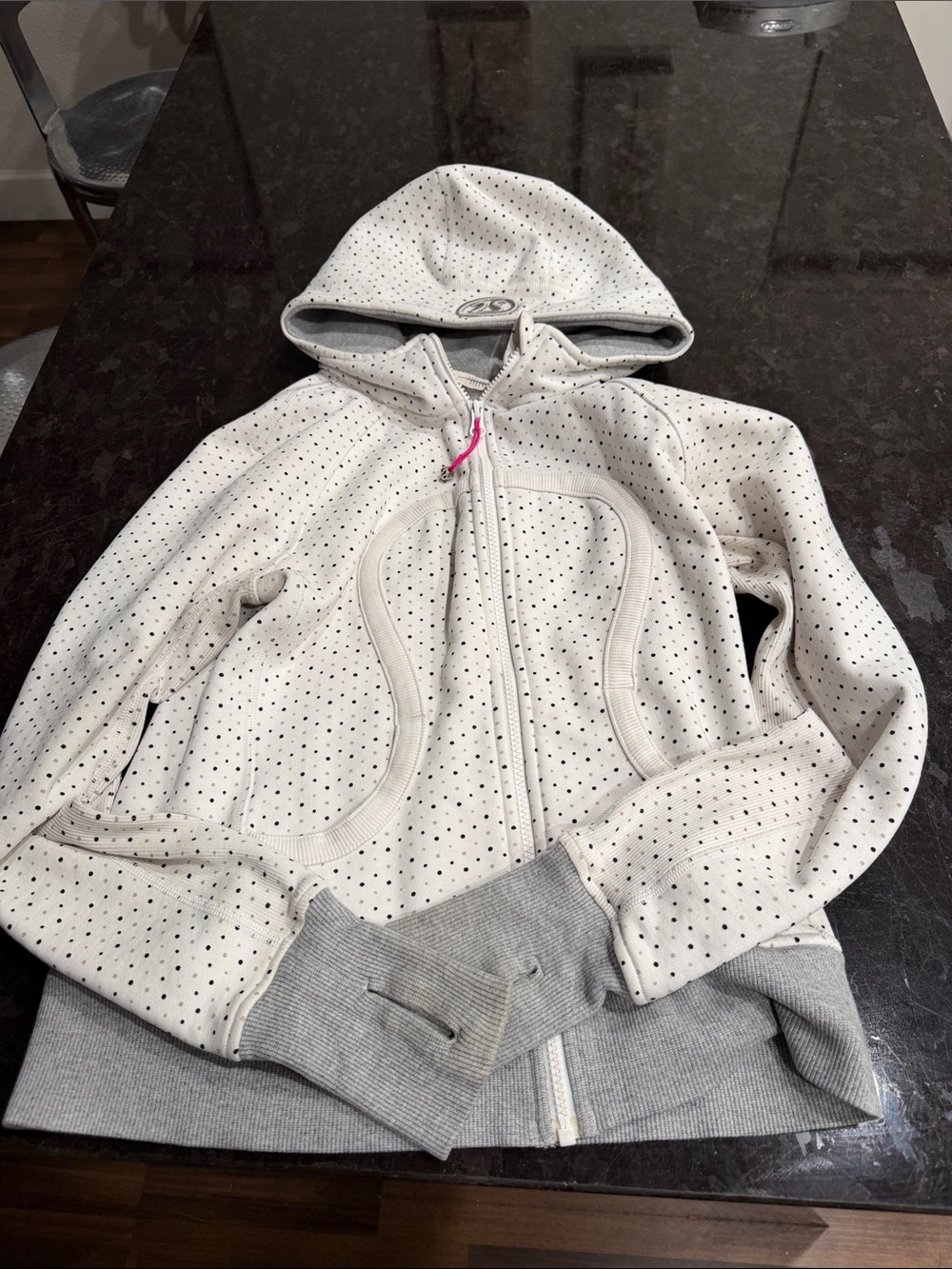 Scuba hoodie lululemon polka dot